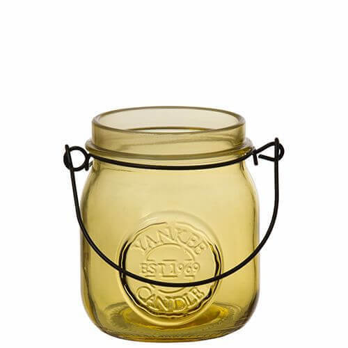 Jam Jar Laterns - Teelichthalter Gelb