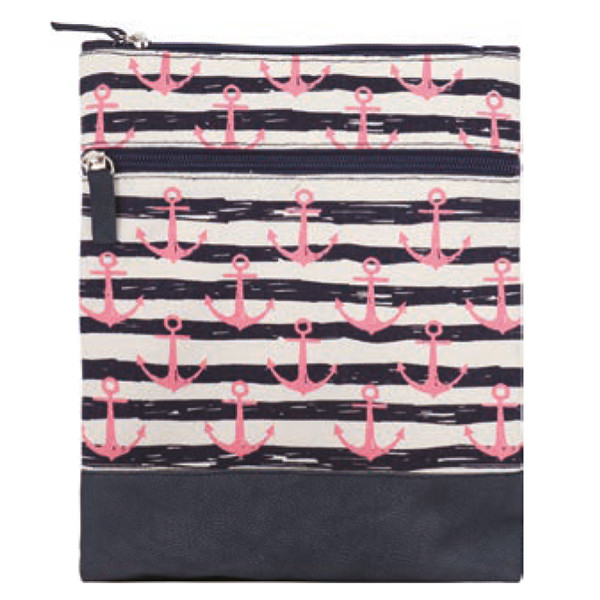 Canvas Crossbag 014 (Navy Pink)