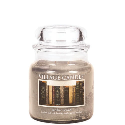 Village Candle Leather Bound 411g