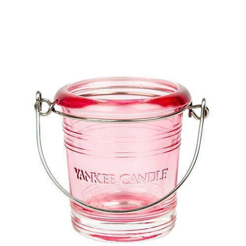 Yankee Candle Bucket pink mit Henkel