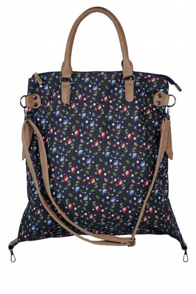 Shopping Bag Floral blau 201