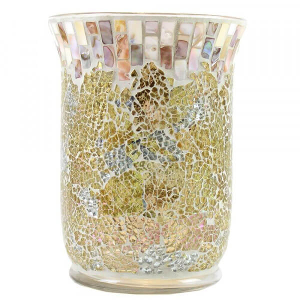 Gold And Pearl Crackle Jar Holder 411g & 623g