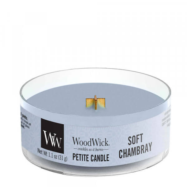 Soft Chambray Petite Candle 31g von Woodwick 