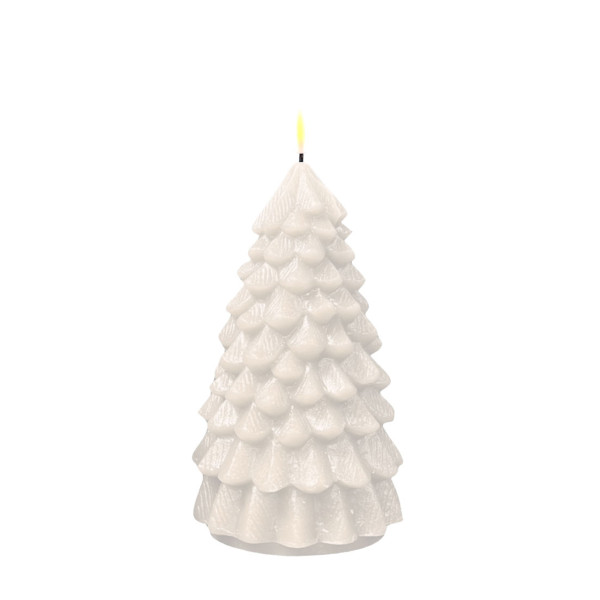Weihnachtsbaum LED Kerze Weiß 18cm