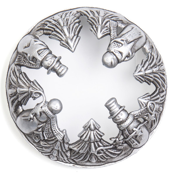 Snowmans & Trees Candle-Lid