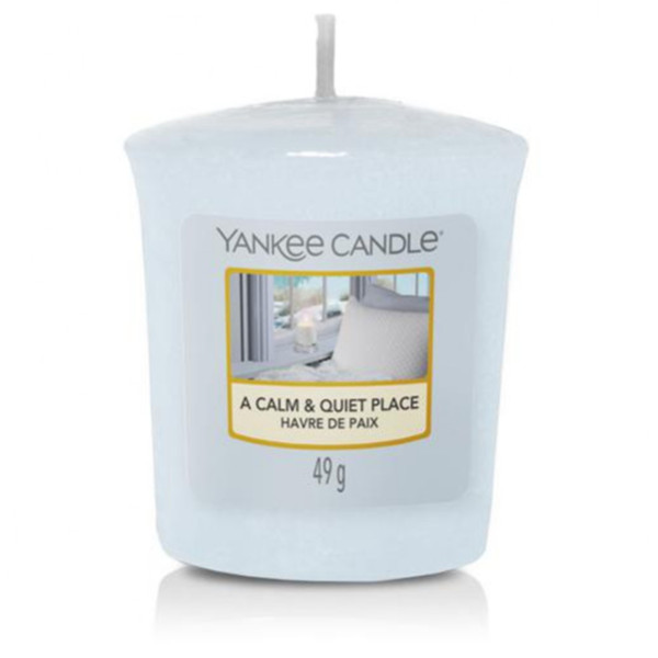Yankee Candle A Calm & Quiet Place – Barattolo Medio, 14 Once – Fragranza Meditativa Con Gelsomino E Patchouli