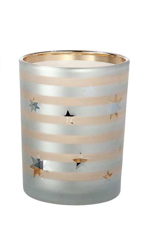 Windlicht Sternstunden weiß 12,5cm