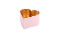 Madras Windlicht S Herz rosé/gold