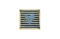 Love Plates Deko Teller Love gestreift