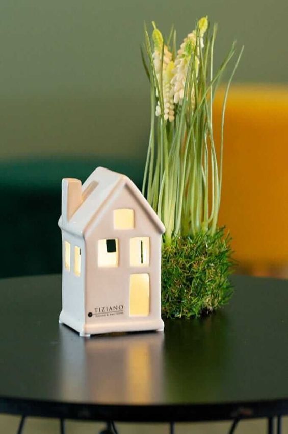 Haus Portofino schmal 16cm LED cremeweiß