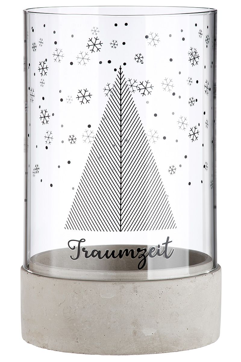 Zement Windlicht Traumzeit 25,5cm