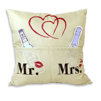 Mr. & Mrs. Kissen mit 3 Einstecktaschen