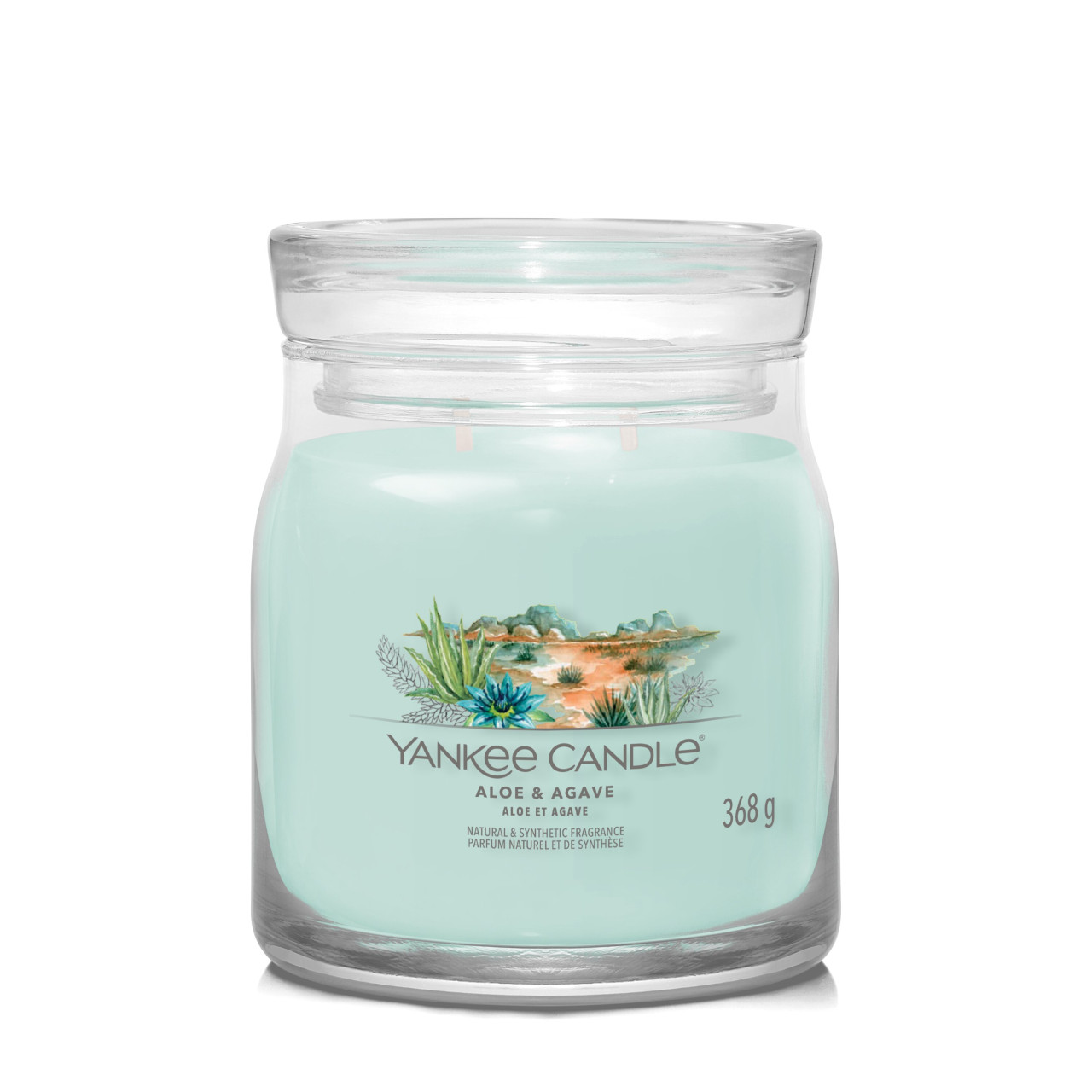 Aloe & Agave Signature Medium Jar 368g 2-Docht