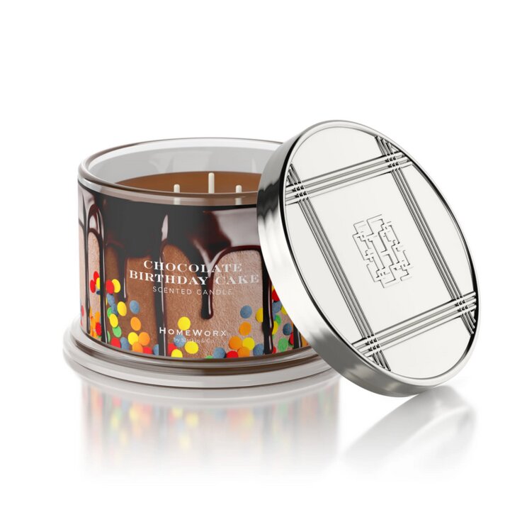 Chocolate Birthday Cake 510g (4-Docht)