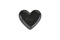 Love Plates Deko Teller Love schwarz