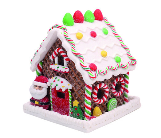 Deko Lebkuchenhaus 14cm Variante 1