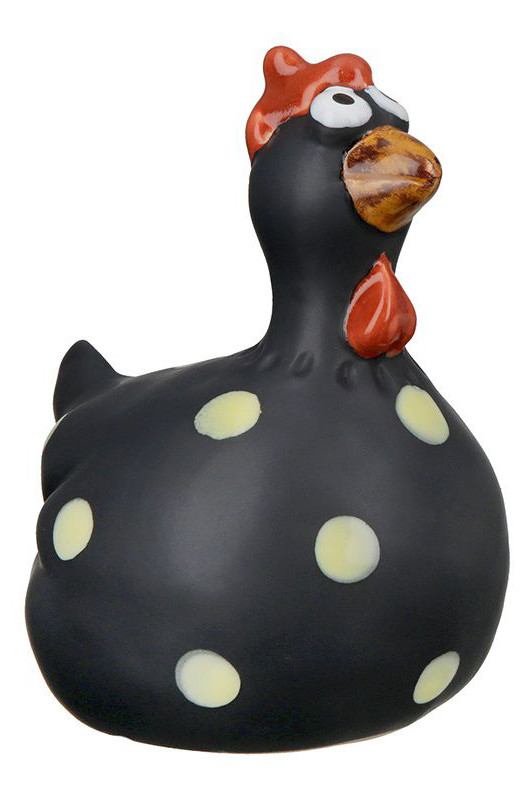 Deko Huhn Chantal 13cm schwarz