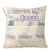 Reserved for the Queen Kissen mit 3 Einstecktaschen