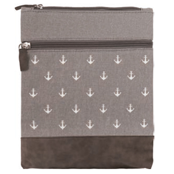 Canvas Crossbag 001 (Grey Anchor)