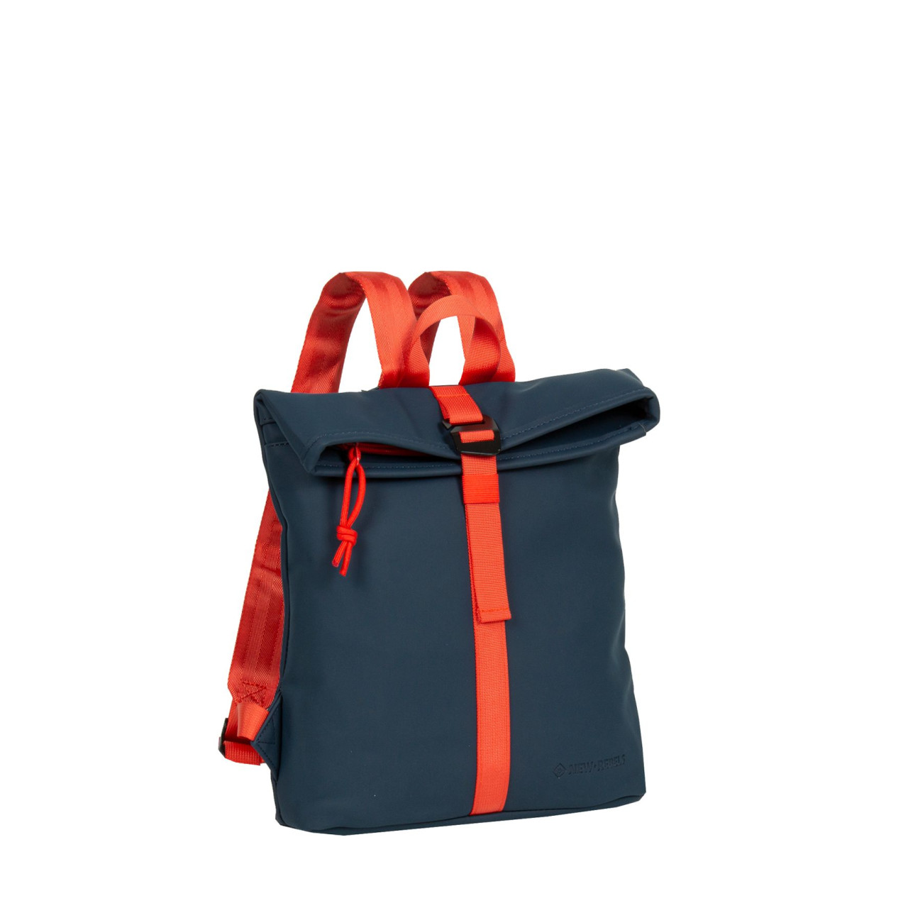Tim - Los Angeles Rolltop Mini Rucksack navy/rot
