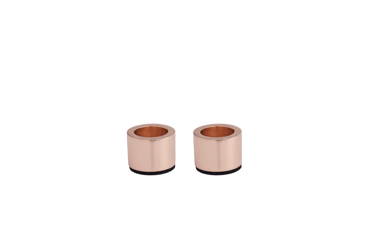 Uyuni Tafelkerzenhalter Light rosè gold 2 Stück