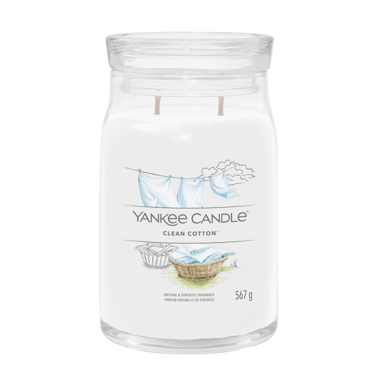 Clean Cotton Signature Jar 567g 2-Docht