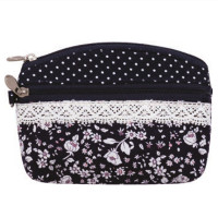 Patchwork Mini-Kosmetiktasche 065 navy rose