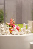 Hase Fabrio mit Schleife/Herz creme 14cm