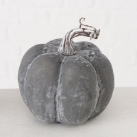 Dekokürbis Timea 11cm dunkelgrau