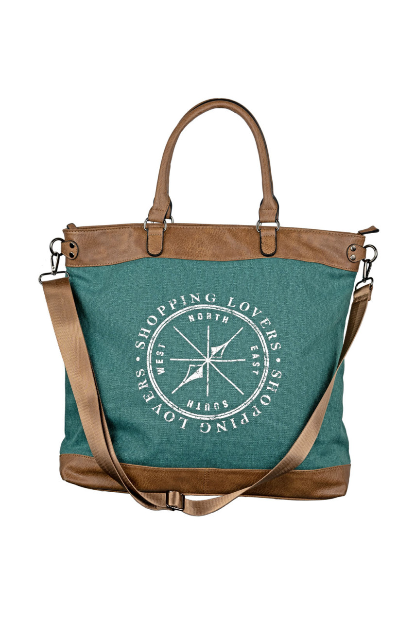 Shopping Bag Shopping Lovers bottle green