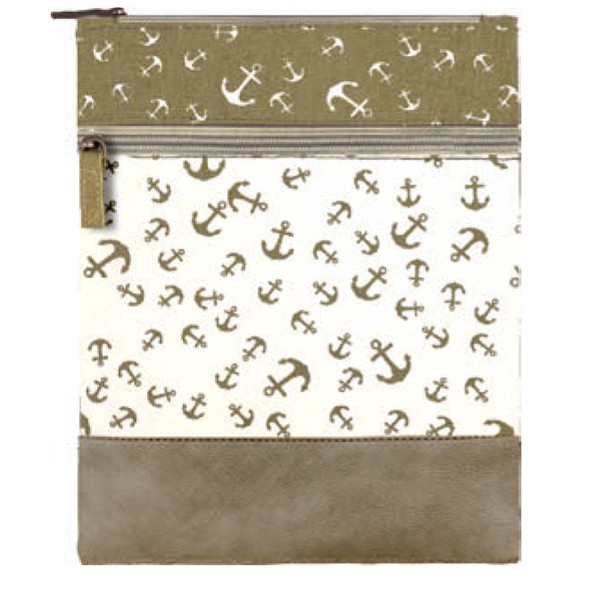 Canvas Crossbag 052 (Anker sand weiß)