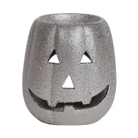 Duftlampe Pumpkin silver 10cm