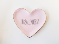 Love Plates Deko Teller Herzallerliebst rosa