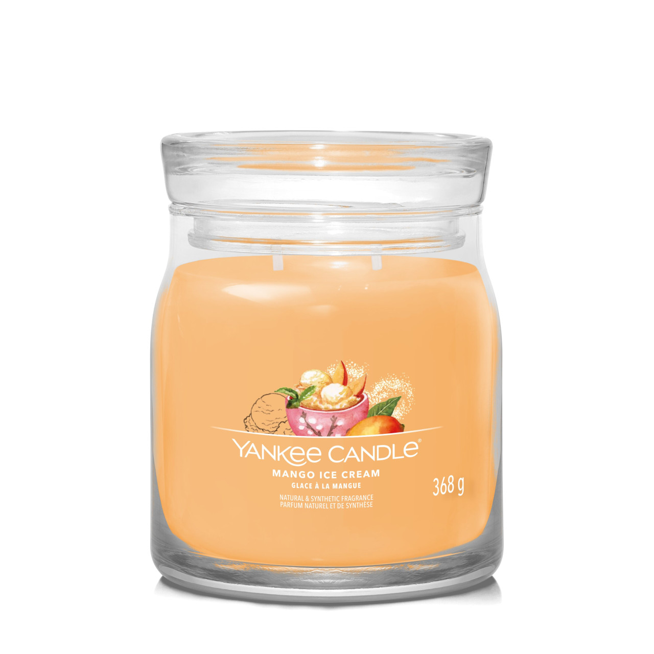 Mango Ice Cream Signature Medium Jar 368g 2-Docht
