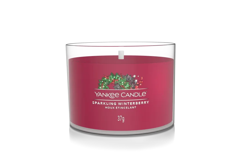 Sparkling Winterberry 37g Glasvotivkerze