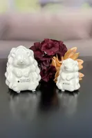 Igel Max sitzend 8cm cremeweiß