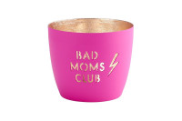 Madras Windlicht M Bad moms club neonpink/gold
