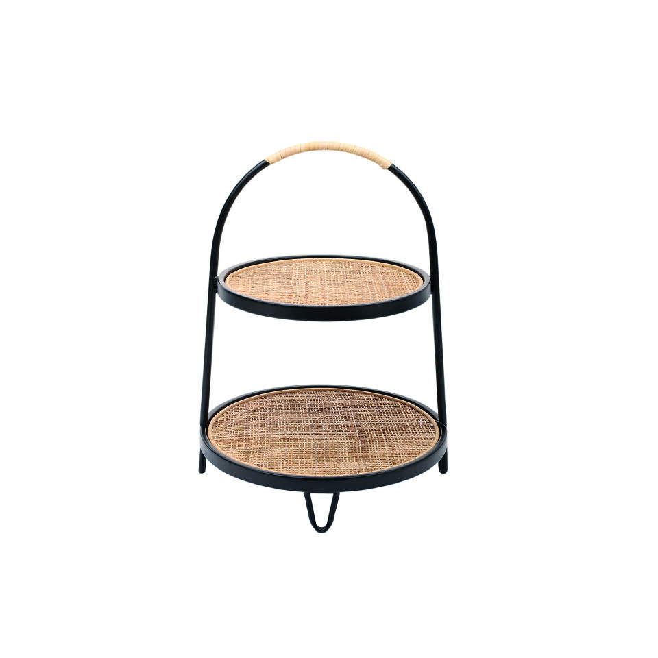 Etagere Hudsonbay natur/schwarz 41cm
