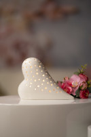 Herz Belvina 13cm LED creme