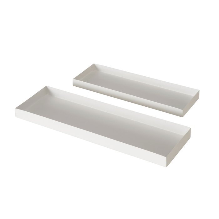 Deko Tablett Mimi 2 Stück weiß