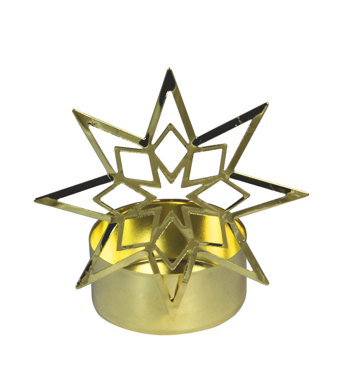 Teelichthalter Vano Rautenstern gold