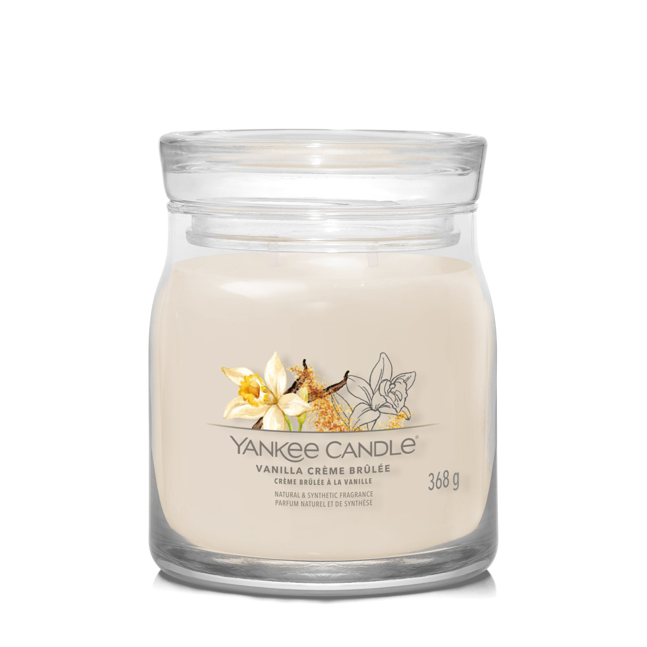 Vanilla Creme Brulee Signature Medium Jar 368g 2-Docht