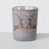 Windlicht Alpia braun klein