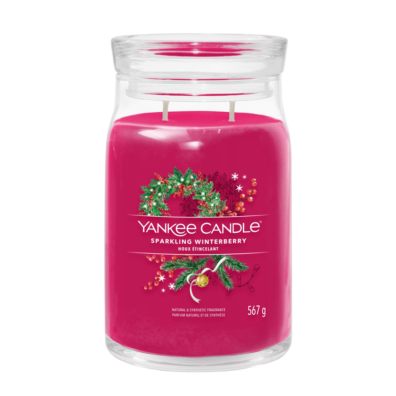 Sparkling Winterberry Signature Large Jar 567g 2-Docht
