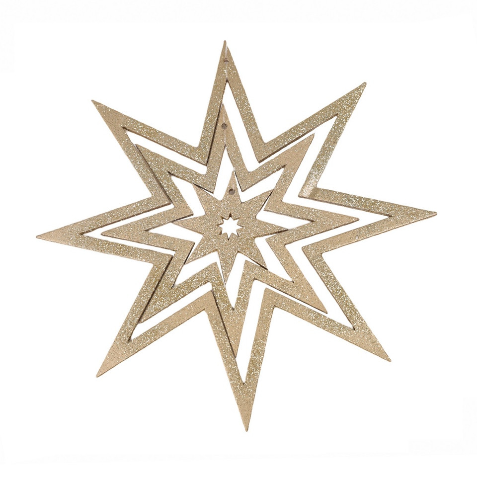 Dekohänger Star 35cm gold