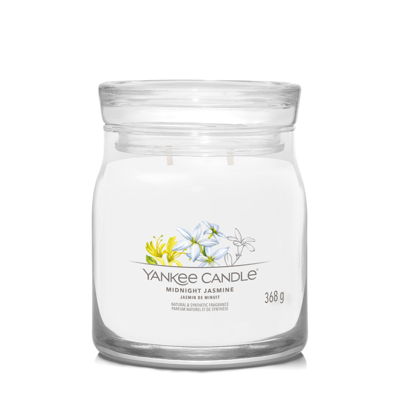 Midnight Jasmine Signature Medium Jar 368g 2-Docht