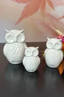Eule Aurelia 7cm cremeweiß
