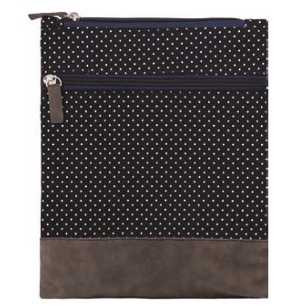 Canvas Crossbag 021 (Navy Dots)