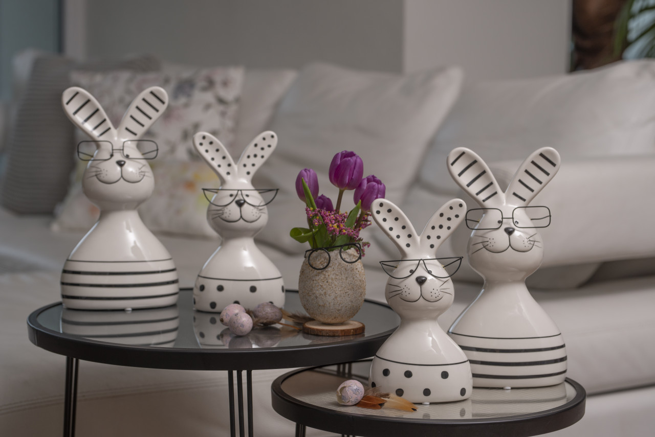 Hase Otis mit Brille M Streifen