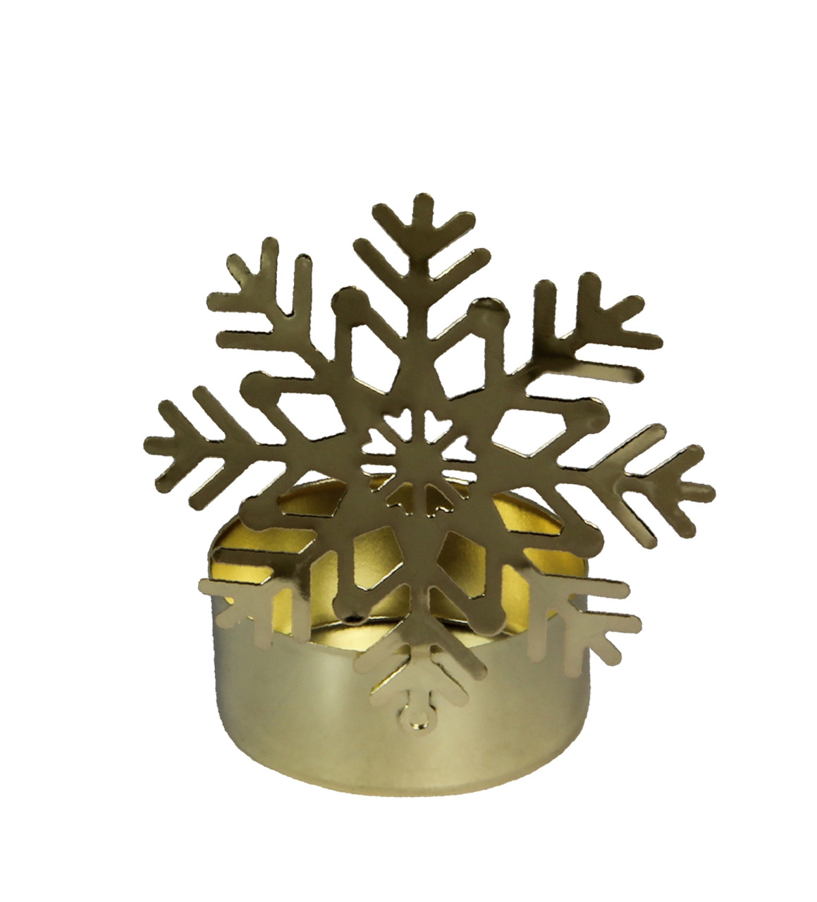 Teelichthalter Vano Flocke gold